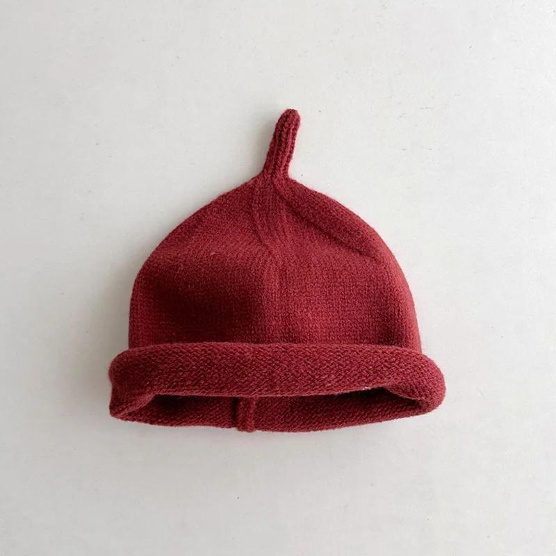 Kids Winter Hats for Newborn Boys Crochet Bonnet Toddler Girl Cap Children Baby Photography Props Boy Accessories Warm Stuffs