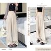 ORWZDCO Wide Leg Elastic Loose Solid Perfect for and Fall Women's Pants, Long, High-Waisted, Waist, Pockets, Casual, Fit, Slimming, Flattering,
