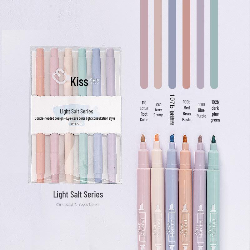 Xiaomeng Double-Ended Morandi Highlighter Pen for Students