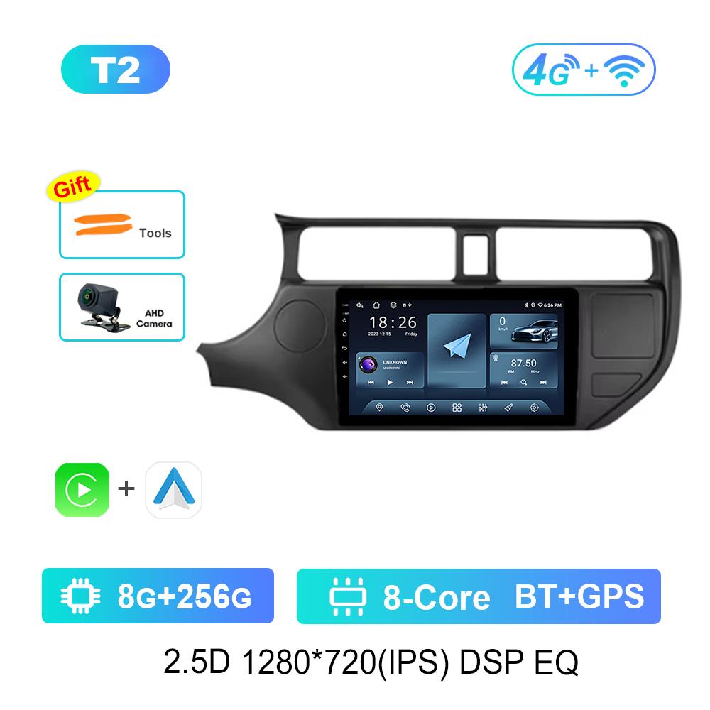 9 '' Carplay Car Radio Multimedia Player for KIA K3 RIO 2011 - 2015 Bluetooth GPS Navi Android OS Split Screen WiFi Auto Tools