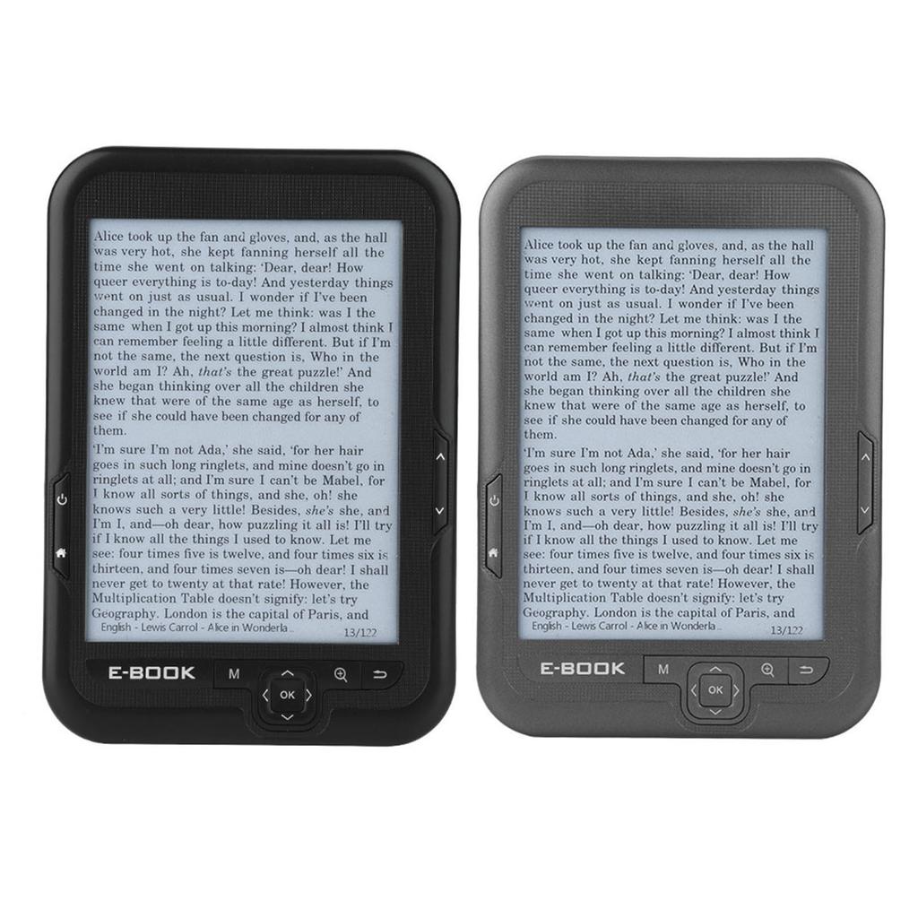 6 Inch E Reader E BOOK Reader E Ink EBOOK Reader EInk 6 Inch Ereader 600 X 800 Resolution Display 300DPI Blue Cover 16GB 8GB 4GB