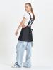 Tuomio Apron-Like Mini Dress [Charcoal]