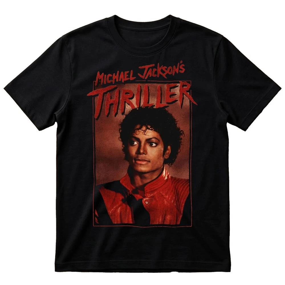 Michael Jackson Thriller Album Horror Graphic Vintage Black TShirt S