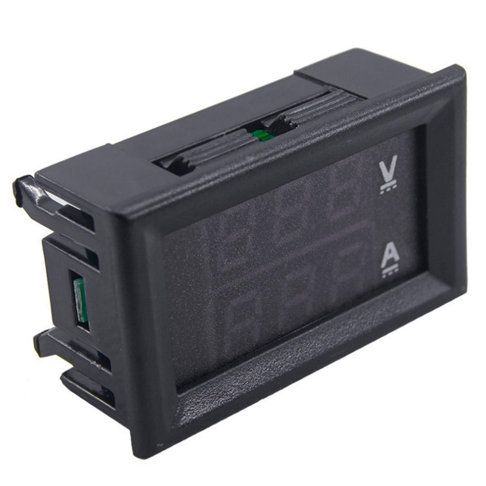 DC 0-100V 10A Digital Double Color Blue & Red LED Display Voltmeter Ammeter
