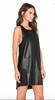 Genuine Lambskin Casual Party Soft New Trendy Women Dress Black Handmade Leather