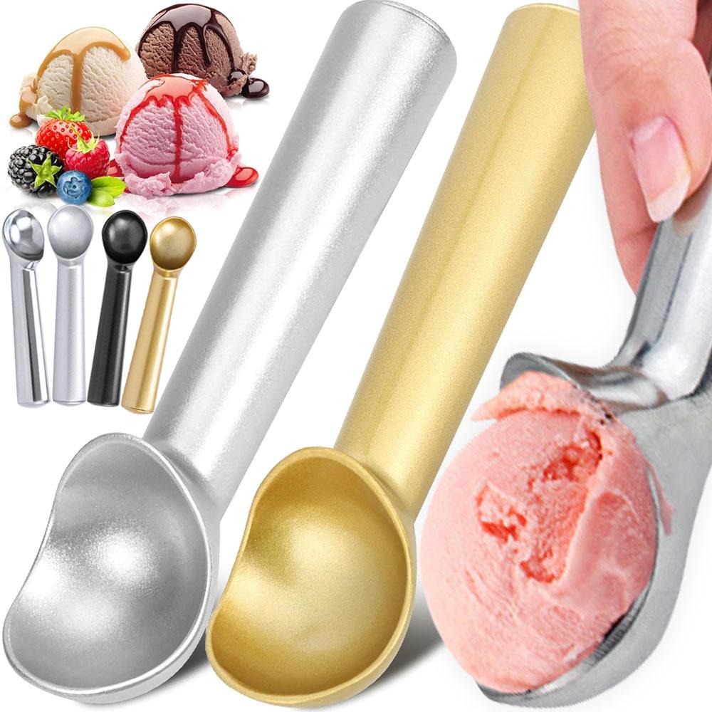 Kopečky na zmrzlinu, lžíce na zmrzlinu, rydlo na ovocné kuličky, lžičky na sušenky, naběračka na jogurt, sorbet, domácí kuchyň, slitinové pomůcky, příslušenství