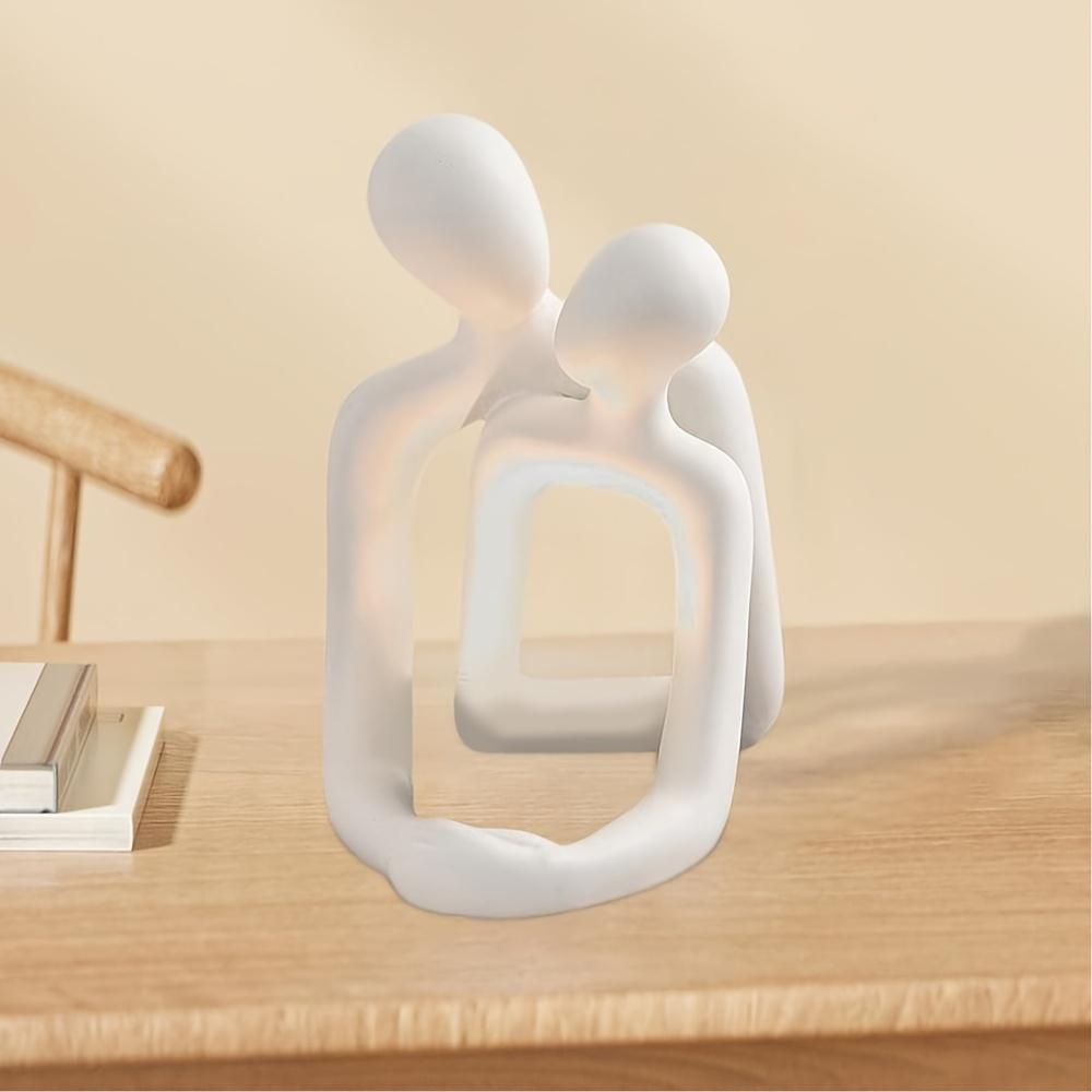 

Романтическая статуэтка скульптура - Современное искусство из смолы для декора дома и офиса, Идеально подходит для гостиной, спальни и рабочего стола, Статуэтки для домашнего декора белый