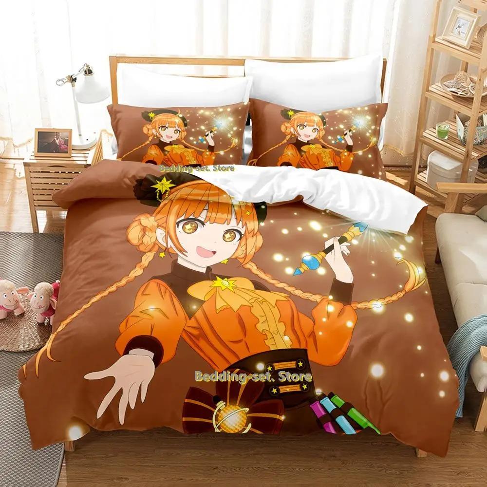 Book Girl Anime Bedding Set Single Twin Full Queen King Size Bed Set Adult Kid Bedroom Duvetcover Sets Anime Parure De Lit Bed