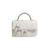 Qianmo Chuxing Small Square Bag Niche Design Pearlescent Fabric Diamond Handbag Women's Crossbody Bag for Daily Outings
