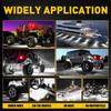 8Pcs White LED Rock Light Underbody Trail Rig Glow Lamp For SUV Pickup Truck ATV