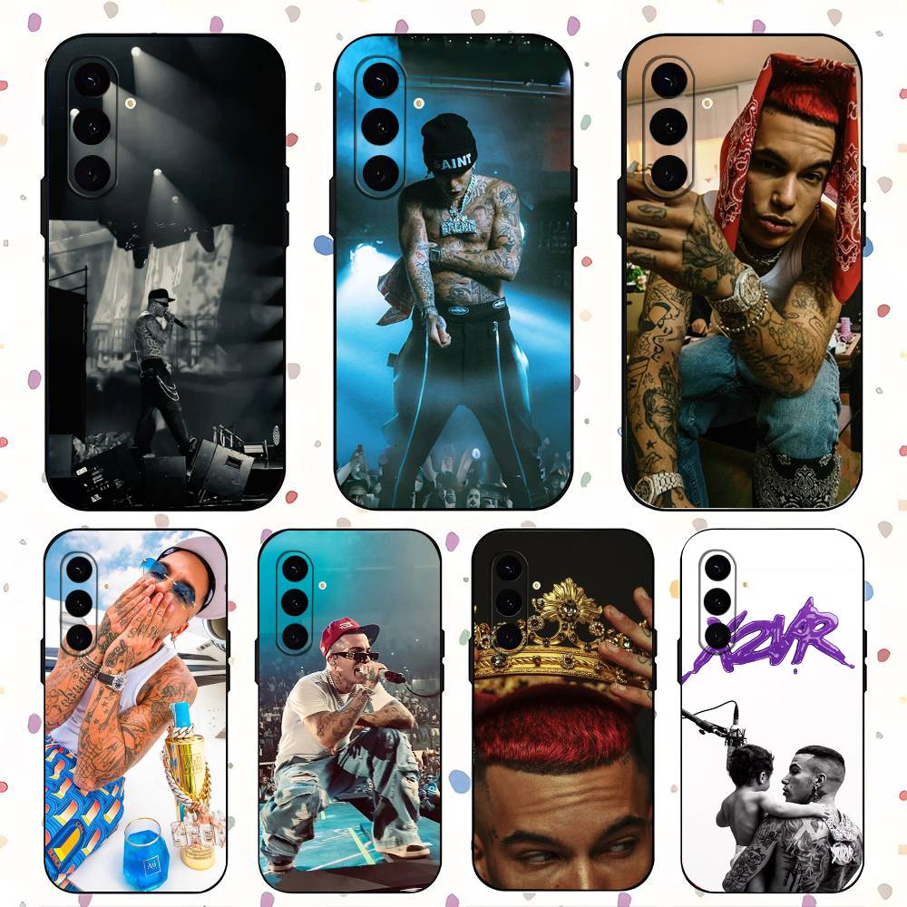 Sfera Ebbasta Luxury Black Phone Case For Samsung Galaxy S23 S24 S25 Ultra S22 Plus S21