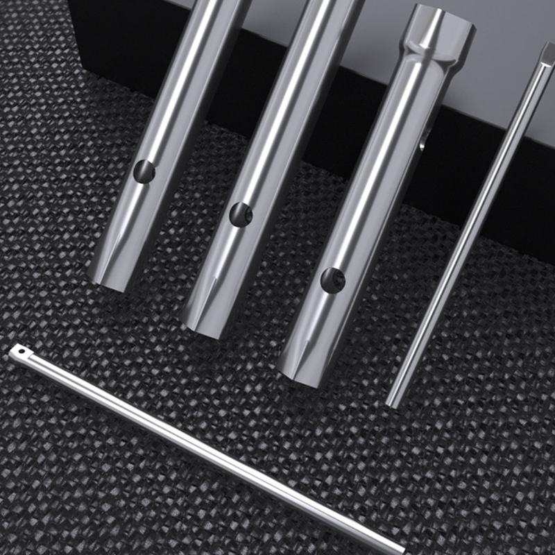 Universal Spark Plugs Socket Wrench Set 2 In 1 Tool With Reinforced Head And Extended Handle Option For Narrow Space