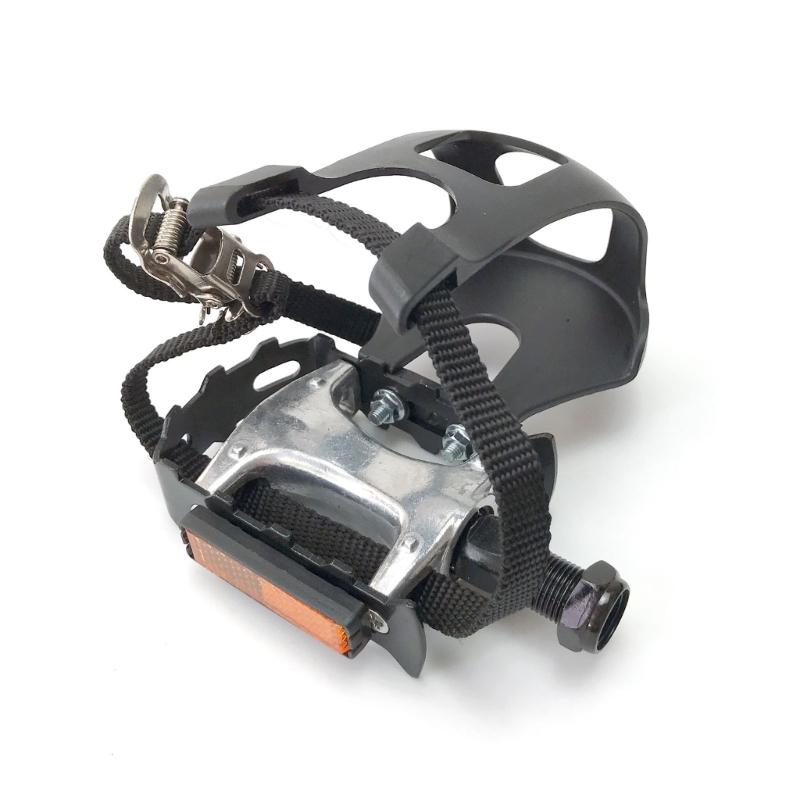 9/16inch Thread Exercise Bikes Pedals Nonslip Grip Design Aluminum Alloy Plastic Construction for Commercial Spin Bikes