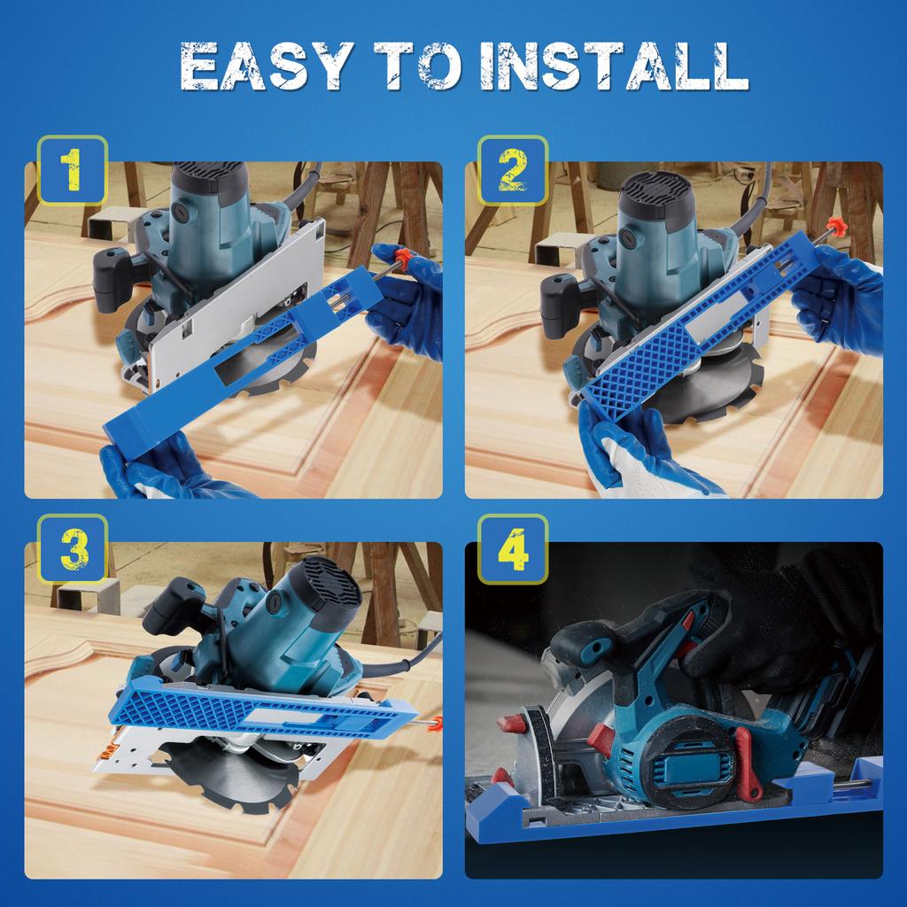 Precision Wood Cutting Guide Portable Electric Router Saw Clamp Guide Easy to Use Cutting Machine Milling Base Guide for Wood