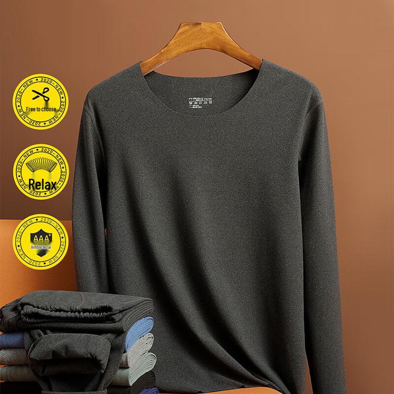 FitonTon Men's Double-Sided Brushed Thickened Thermal Underwear Set