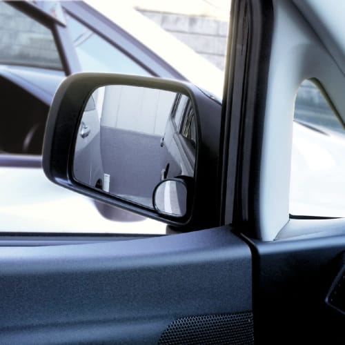CARMATE CZ244 Sub-mirror for door mirrors, fan-shaped, for cars, parking, and prevention of getting caught in the car