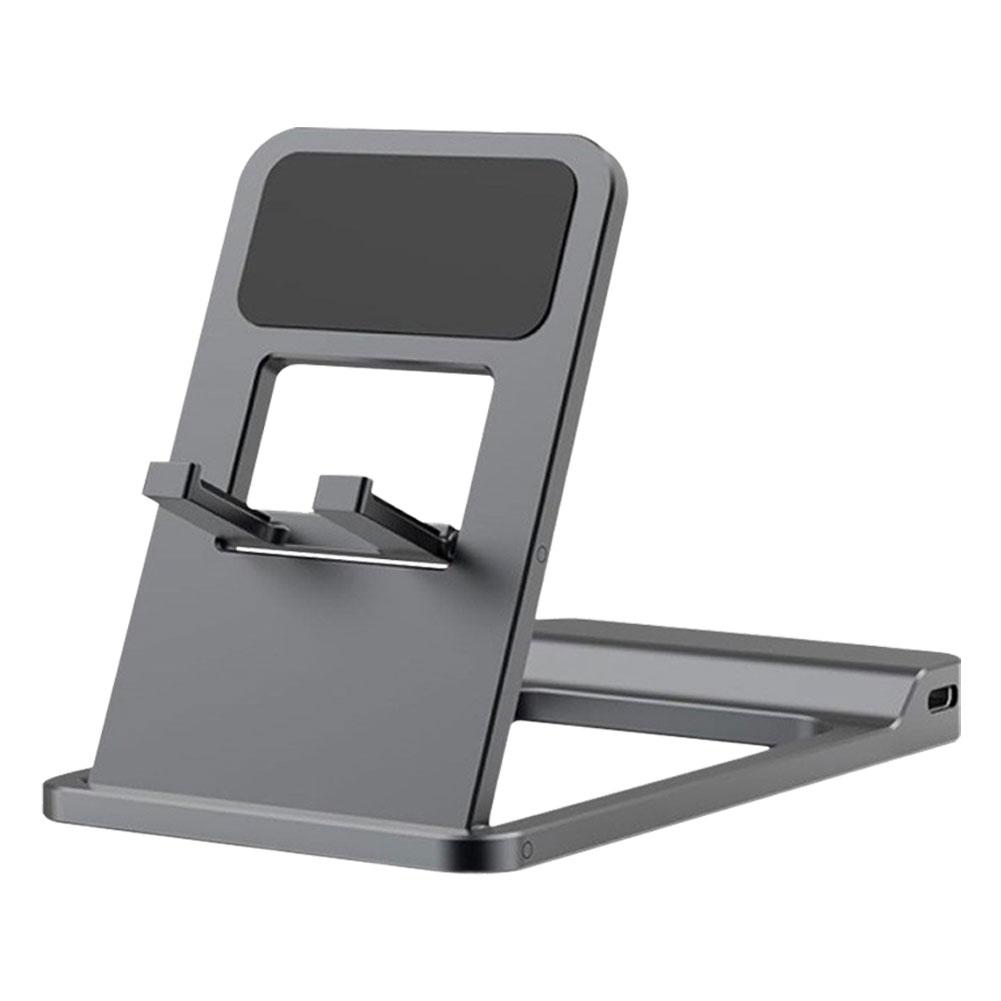 

Docking Stations For Nintendo Switch 2 Screen Screen Projcting Conversion Mirroring Converter Aluminum Alloy Base Charging Stand серый