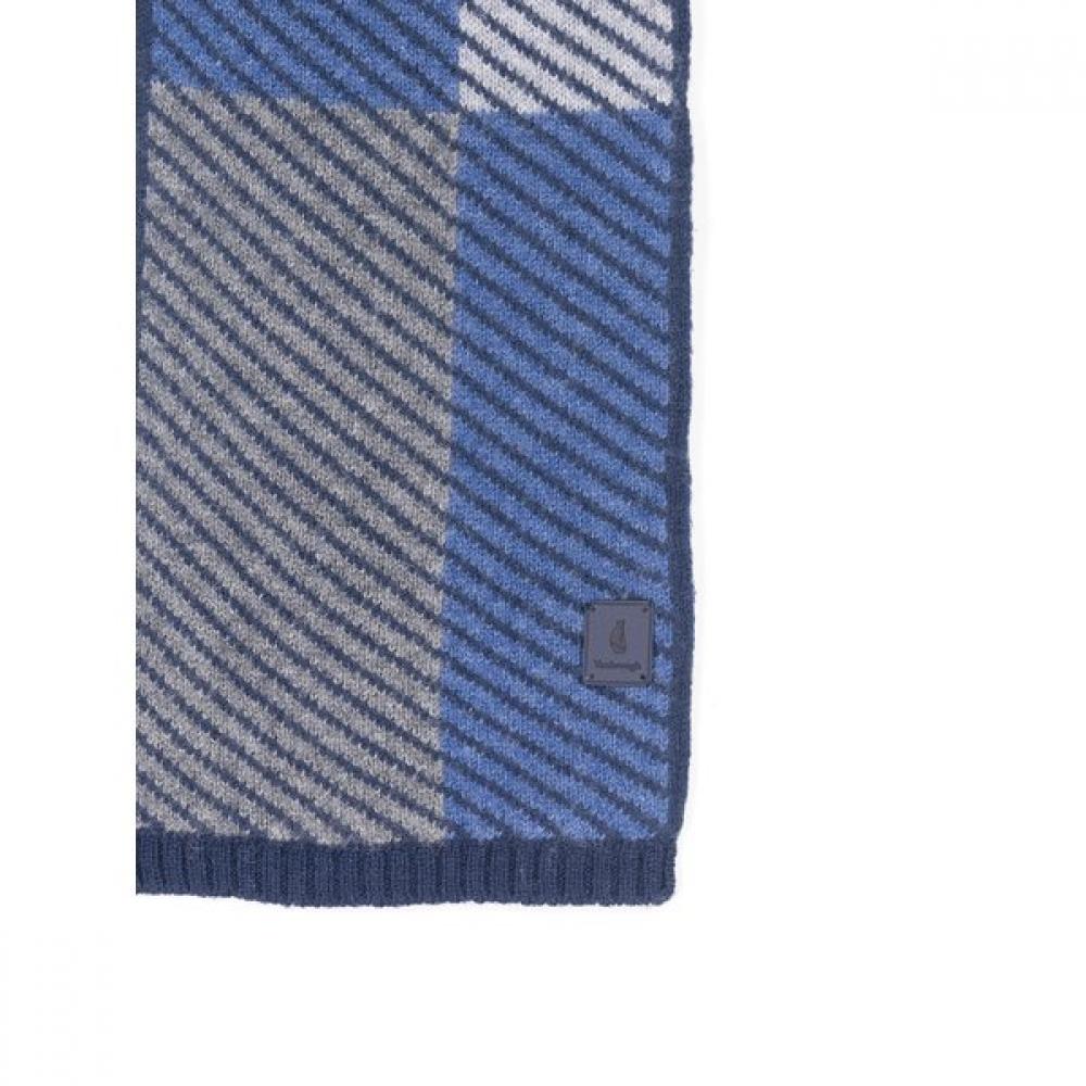 VANBROUGH Cashmere 100 Geometric Pattern Petit Muffler  Bpftm1007 Bu 