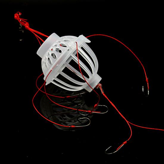 Bighead Carp Fishing Rig Sharp Hooks Strong Line White Baits Cage Fish Attraction Long Lasting Silver Carp Fishing Rig