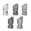Titanium Survival Whistle Pendant With Hammered Texture Portable Outdoor Emergency Signal Tool Hiking Camping Coaches