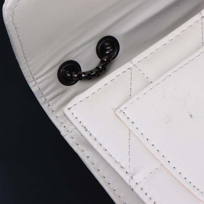 Women'S Quilted Chain Shoulder Bag New Fashion Crossbody Bag With Metal Lock Tassel Pu Leather Messenger Shoulder Bags