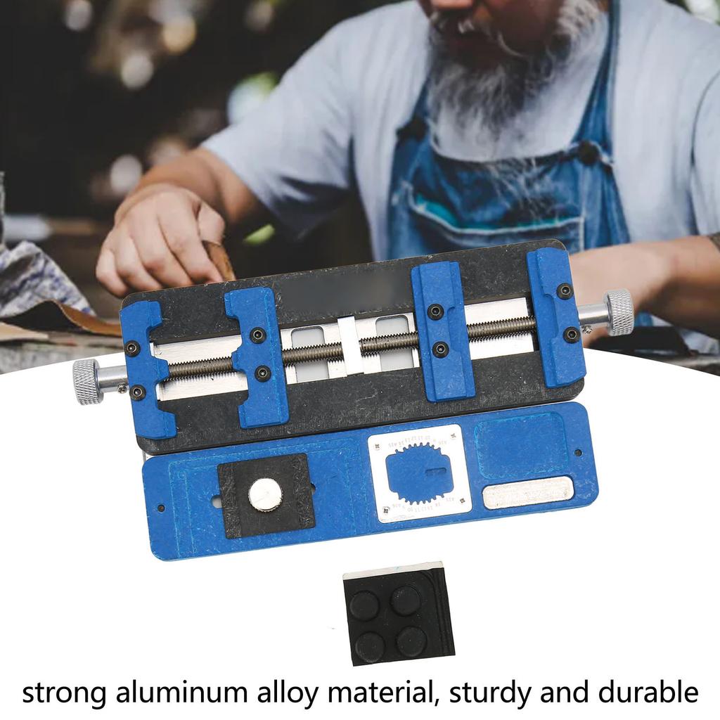 Motherboard Repair Fixture Aluminium Alloy Toothed Bearing Adjustable Size Phone Repair Fixture for Soldering Fixing