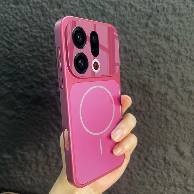 AG Matte for Magsafe Bumper Phone Case For OPPO Find X9 Pro X9pro Shockproof Magnetic Wireless Charging Phone Cover