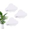 Cute Wall Shelf 3 Pieces Floating Storage Display Cloud-Shaped Aesthetic Room Decor Shelves for Kid's Room Nursery Kitchen