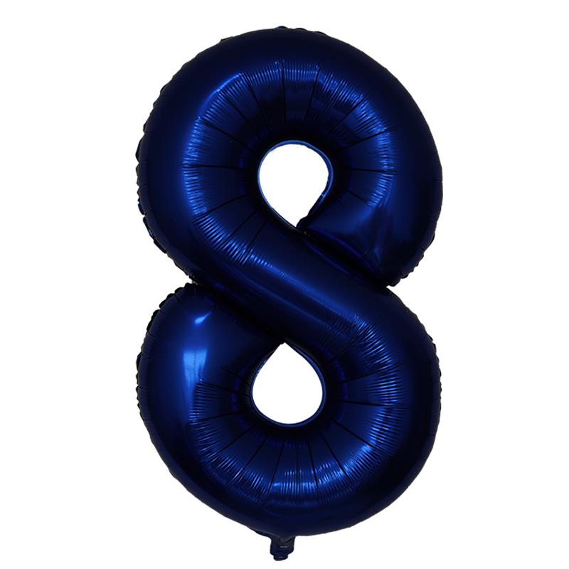 40 Zoll Dunkelblau Zahlen Folienballon 0-9 Digital Globos Kinder Geburtstagsfeier Dekoration Babyparty Spielzeug Kinder Abschlussgeschenke