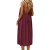 Women's Backless Strapless Dresses, Backless Loungewear Dress, Sleeveless, House Dress, Long Dress With Back Bow