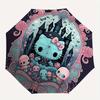 Hello Kitty,Pastel Gothic Automatic Folding Umbrella-Simple 8-Rib Design, Bright Cartoon Pattern, Durable Iron Frame, Suitable For Travel, O