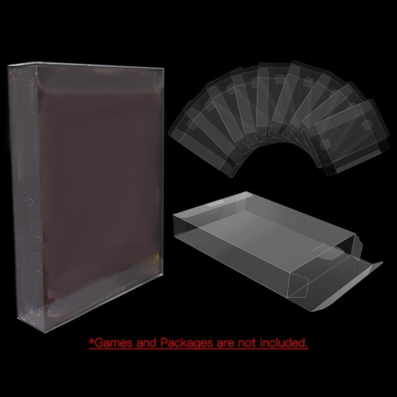 5pcs High Transparency Acrylic Game Protective Box Organizers Container Perfect Fit For Vintage Gamers And Enthusiasts