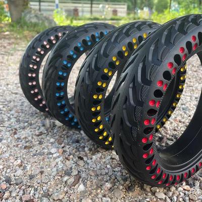 Mi M365 8.5x2 Honeycomb Solid Tire - Shock Absorbing, No-Inflation, Silent, Explosion-Proof for Electric Scooters