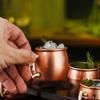 60ml Mini Nerezový Hrnek Moscow Mule Koktejlová Sklenice na Víno Tepaný Měděný Pivní Hrnek Hrnek na Kávu Hrnek na Mléko Barová Sklenice Nápojové Sklo