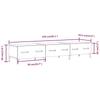 TV Stand Concrete Grey 150 x 34.5 x 30 cm Engineered Wood