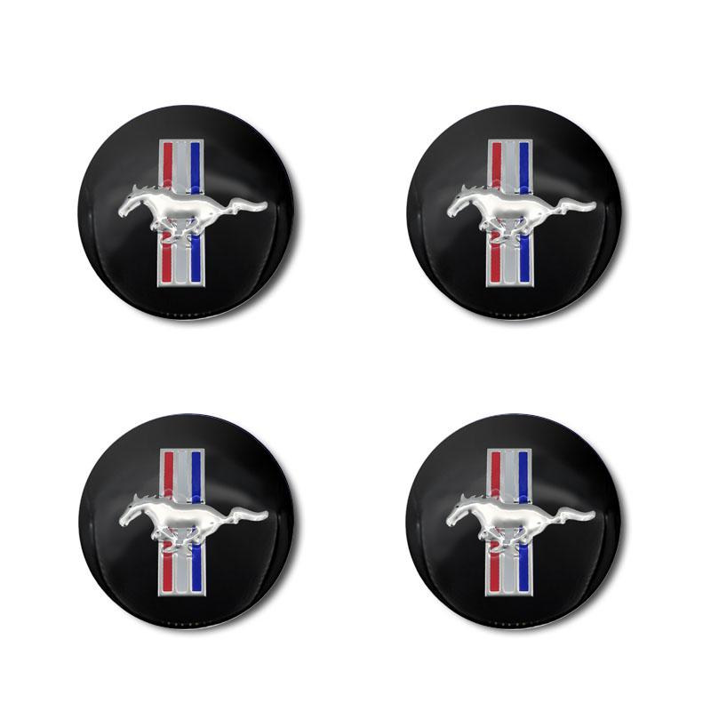 4pcs Car Styling 56mm Emblem Wheel Center Hub Caps Stickers For Ford Raptor Fiesta Focus 2 3 4 Mondeo Ecosport Mustang Fusion