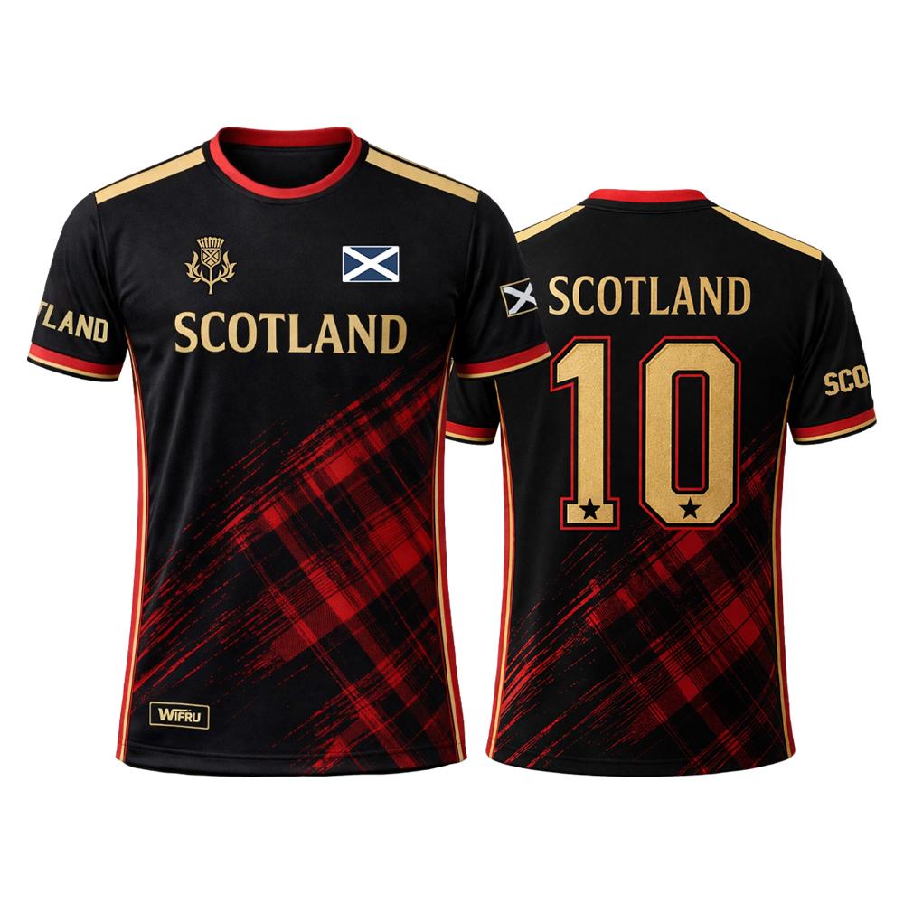 New Scotland Flag Graphic T-Shirts Men's And Women's Breathable Quick-Drying Soccer Jersey Summer Outdoor Sports Casual Tops