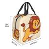 Cute Lion Cartoon Insulated Lunch Bag for Women Children Leakproof Food Boxes Thermal Lunch Box Tote