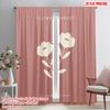2pcs 2D Flat Printing Drapes Flower Market Fleurs Polyester Without Electricity Birthday Party Perfect for Holiday Party General