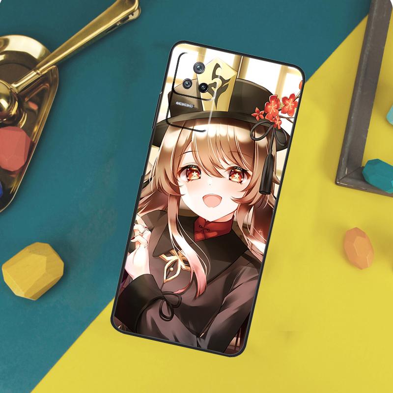 Genshin Impact Hu Tao Case For Xiaomi 13T 11T 12T 14T Pro 13 14 15 Ultra POCO X7 Pro X3 X5 X6 F5 F6 M6 Pro Funda