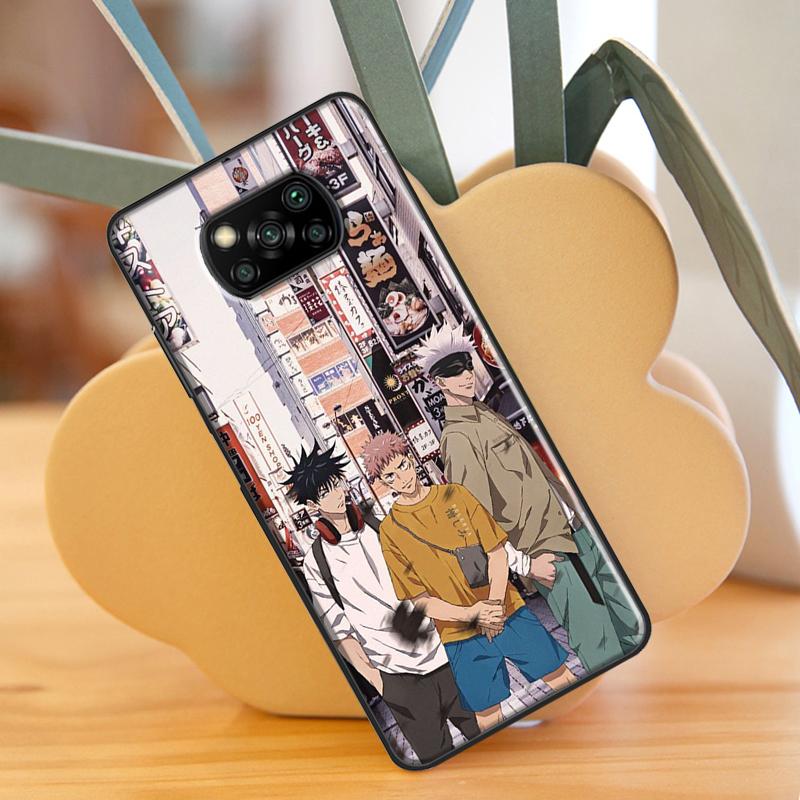 Anime Jujutsu Kaisen Case For Xiaomi Mi 11 Lite 9T 10T 11T Pro POCO X3 Pro X3 GT F1 F2 F3 M4 M3 Pro Case Cover