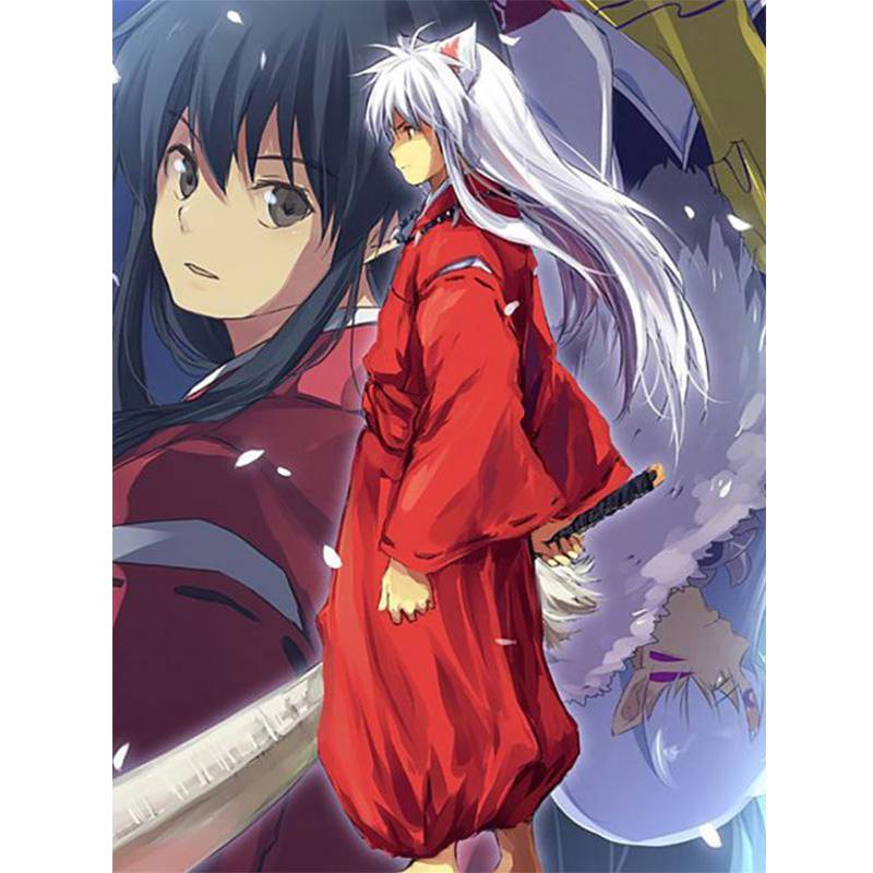 

5D DIY «Инуяша» Алмазная картина Мозаика Алмазная вышивка Подарок или украшение для кровати Дети Хобби