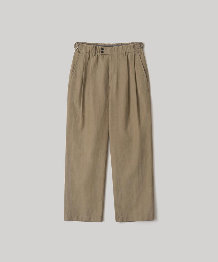 ANOTHER OFFICE Santiago Linen Pants Flexible (Khaki)