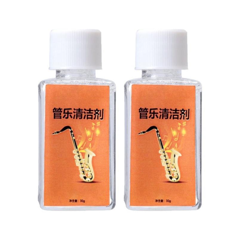 

2 Bottle Brass Cleaning Formula for Saxophone Trumpet Trombone Professional Oxidation Removal and Surfaces Preservation 1