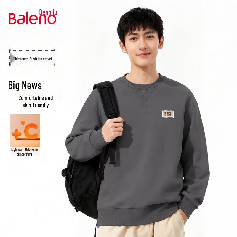 Baleno Men's Heavyweight Warm Pullover Crewneck Sweatshirt