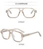 Trendy Unisex Anti-Blue Light Flat Lens Glasses - Simple High-Grade Style
