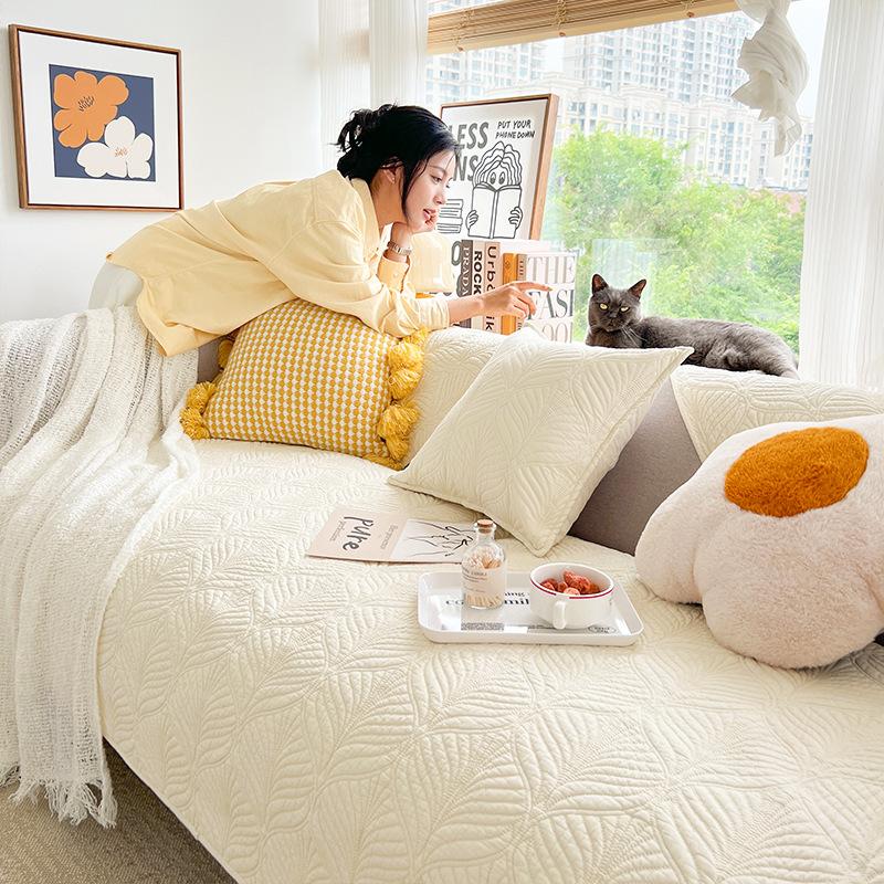 

Гостиная Моющаяся хлопковая подушка для дивана Подушка Нескользящий чехол Полотенце Чехол для дивана Чехол для подушки Ткань Чехол для ткани 70*70cm