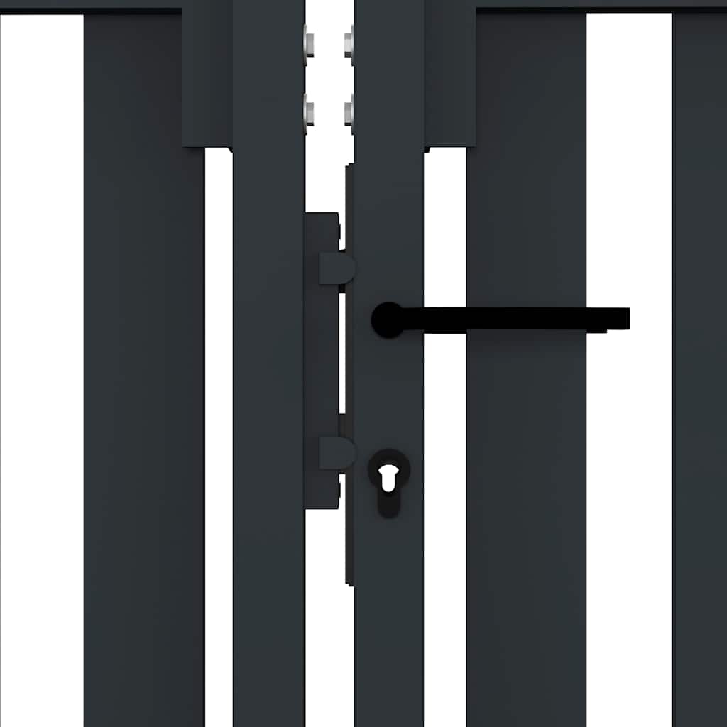 Doppelflügeltor Stahl 300 x 150 cm Anthrazit