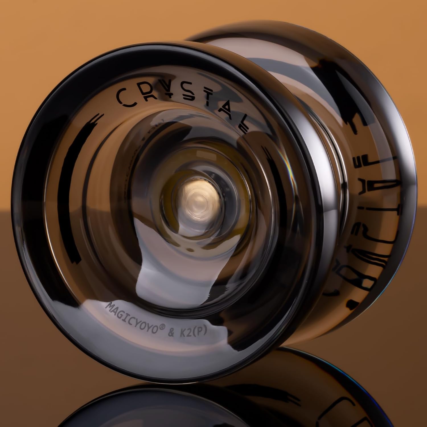 MAGICYOYO 2 шт. Йо-йо - K2 Crystal Black и V6 Green, Двойное назначение, Отзывчивые для детей, Неотзывчивый подшипник для взрослых, 12 веревок, 2 мешка, Подшипник