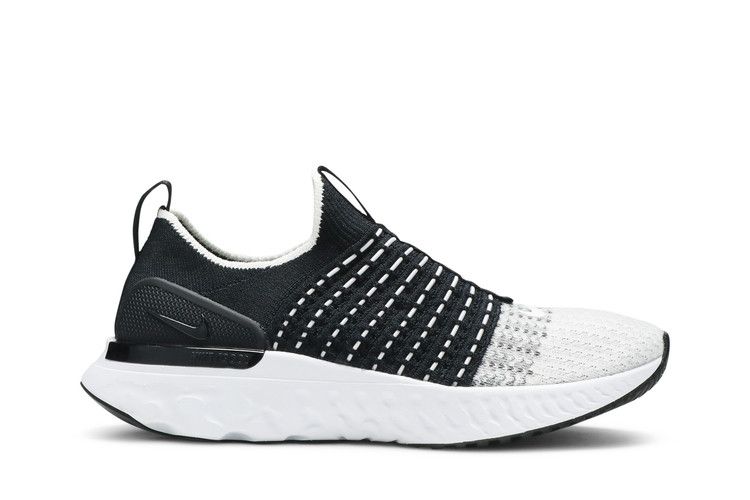 Damensneaker Nike React Phantom Run Flyknit 2 Schwarz Weiß (Damen) Schwarz-Weiss